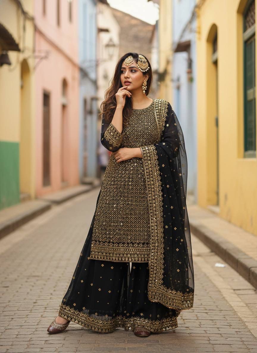 Black Shalwar Suit