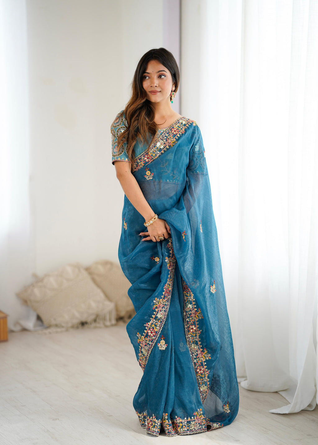 Premium Crunchy Silk Saree - Vastra Collection