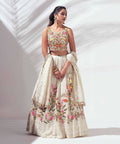 bridal faux georgette lehenga choli with heavy sequence embroidery