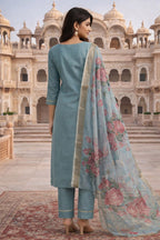 embroidered ethnic suit for women  