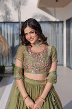 wedding lehenga outfit closup