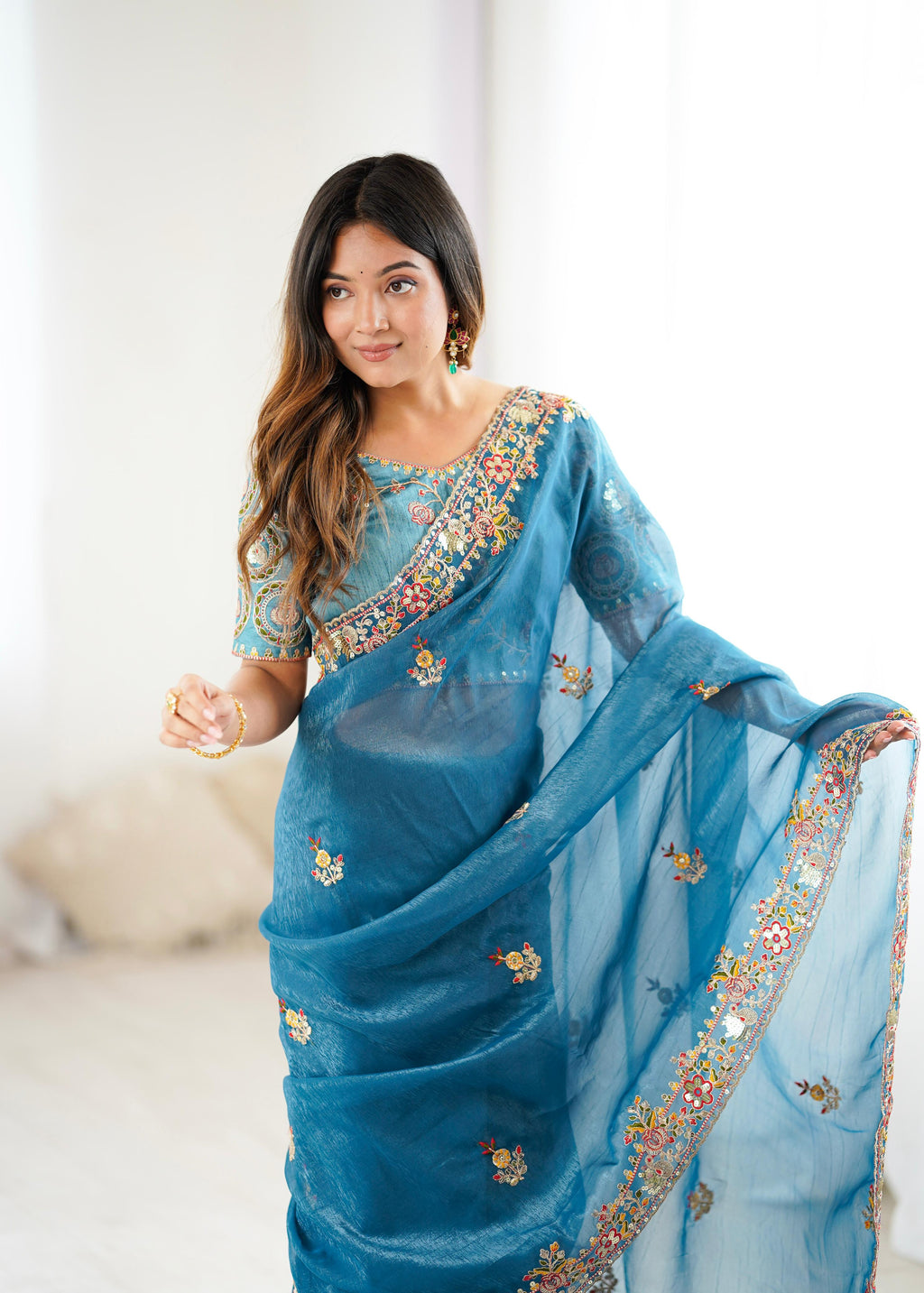 Premium Crunchy Silk Saree - Vastra Collection