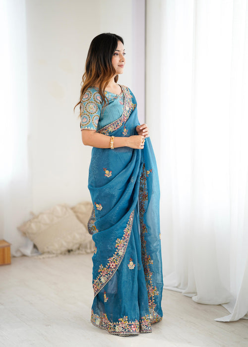 Premium Crunchy Silk Saree