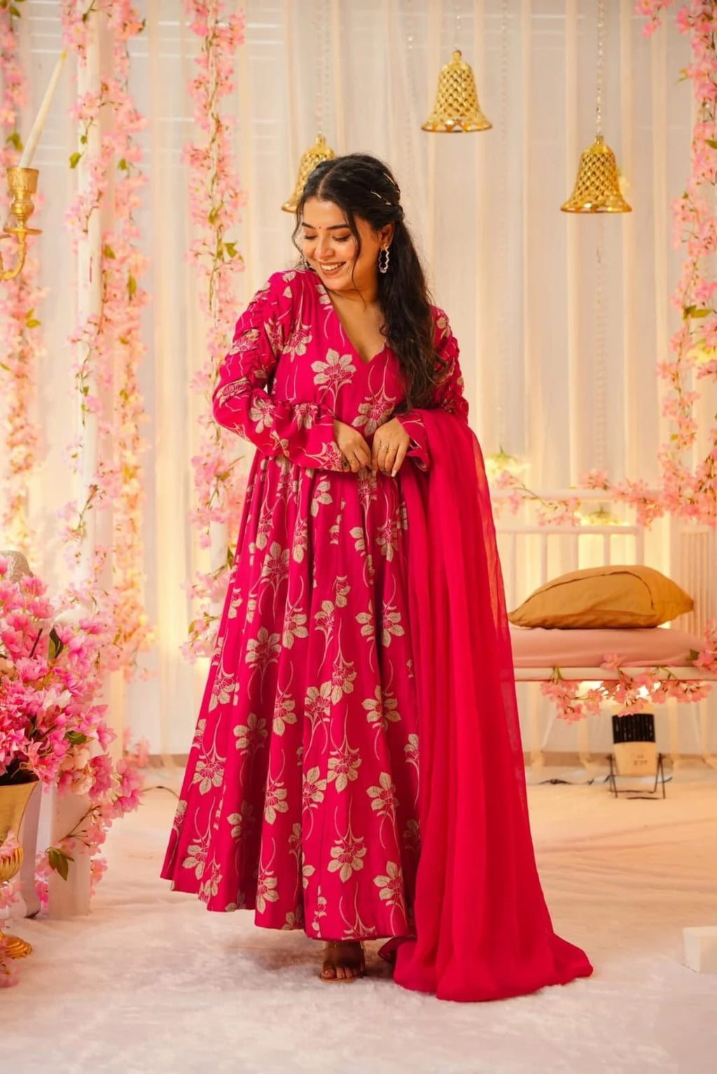 long anarkali outfit
