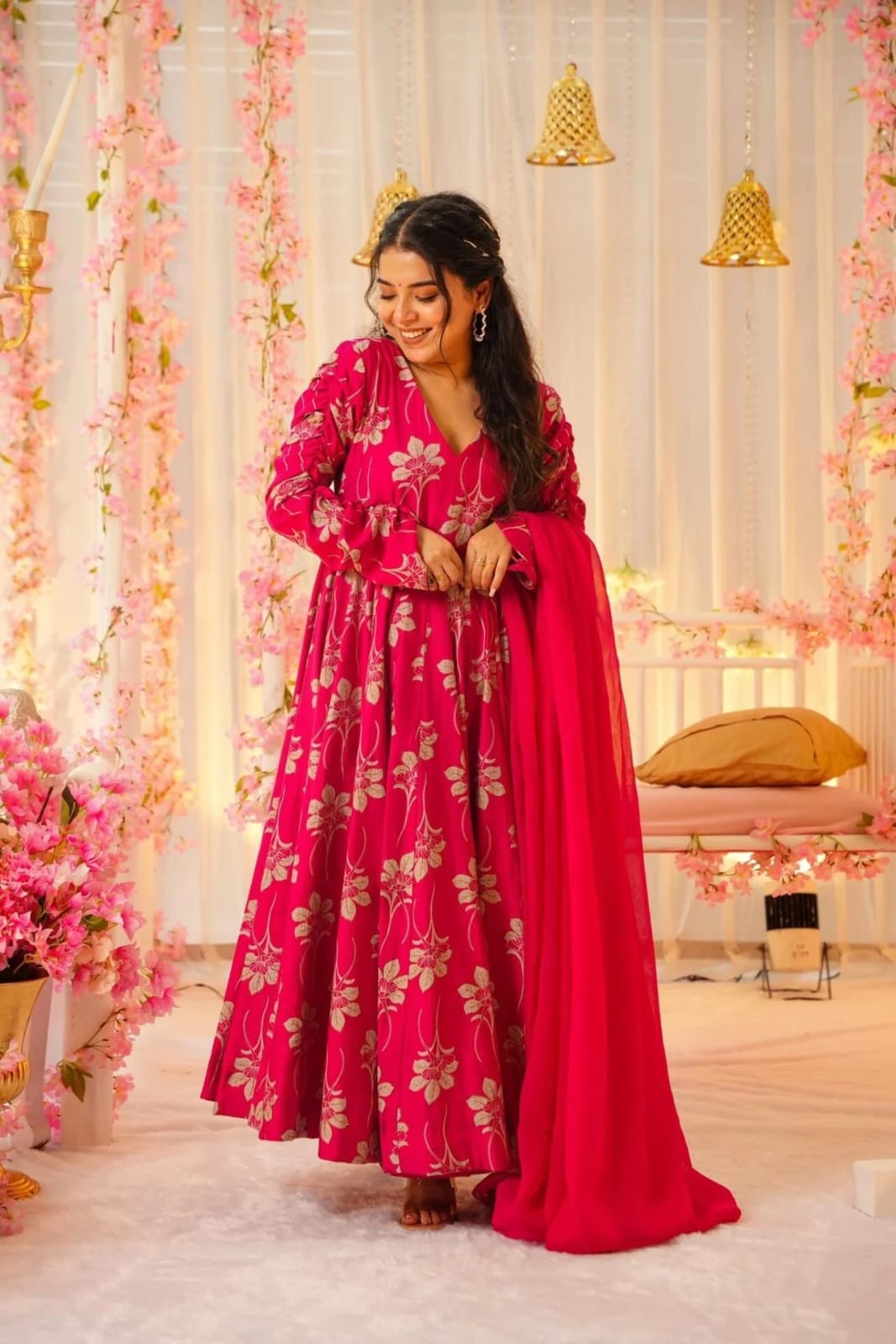 long anarkali outfit
