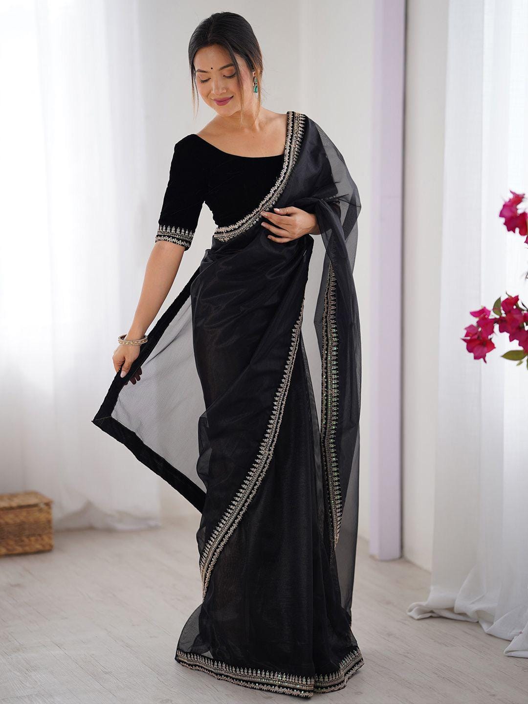 designer party wear saree  