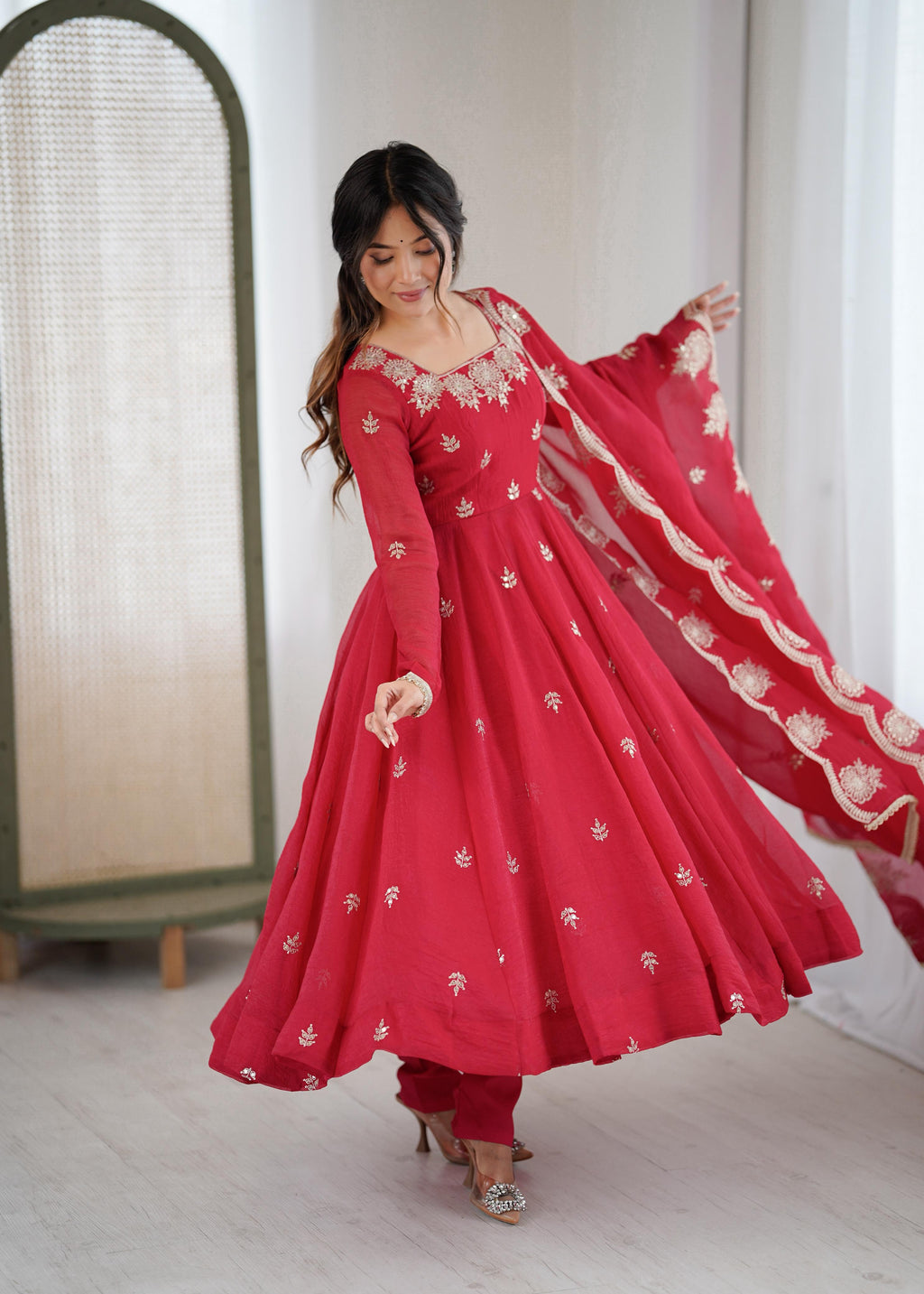 embroidered anarkali dress

