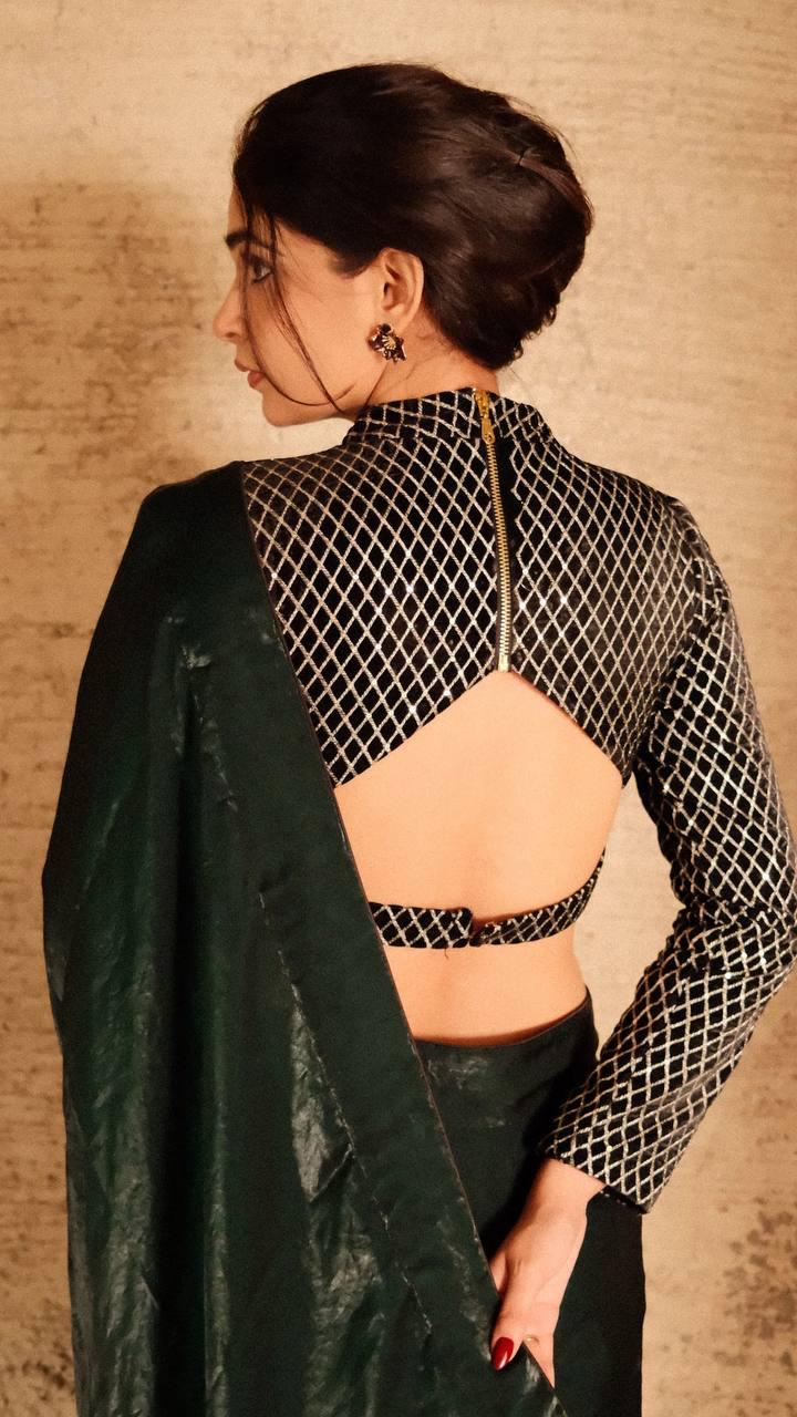 cocktail party saree
