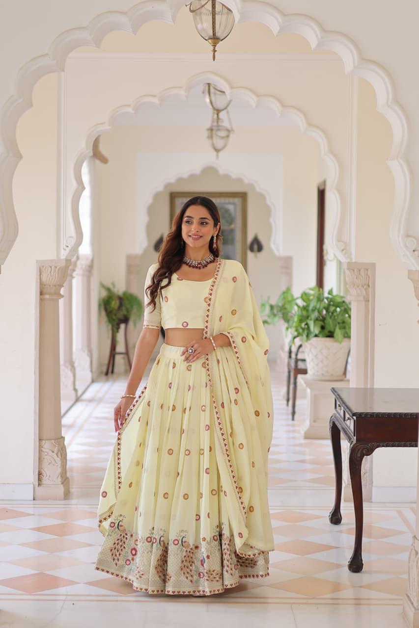 embroidered lehenga set
