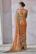 Wedding wear mirror saree
