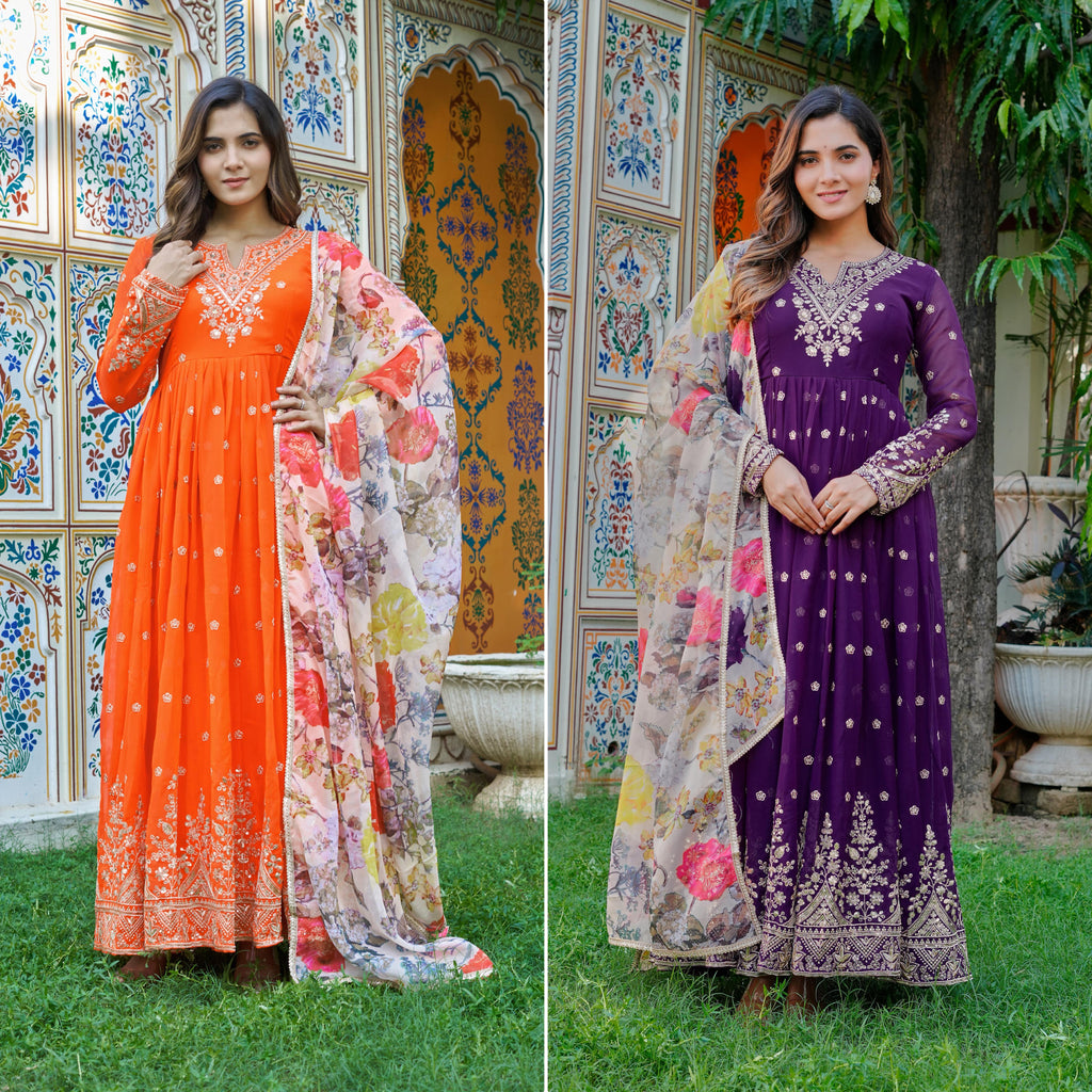 Party wear long gown India