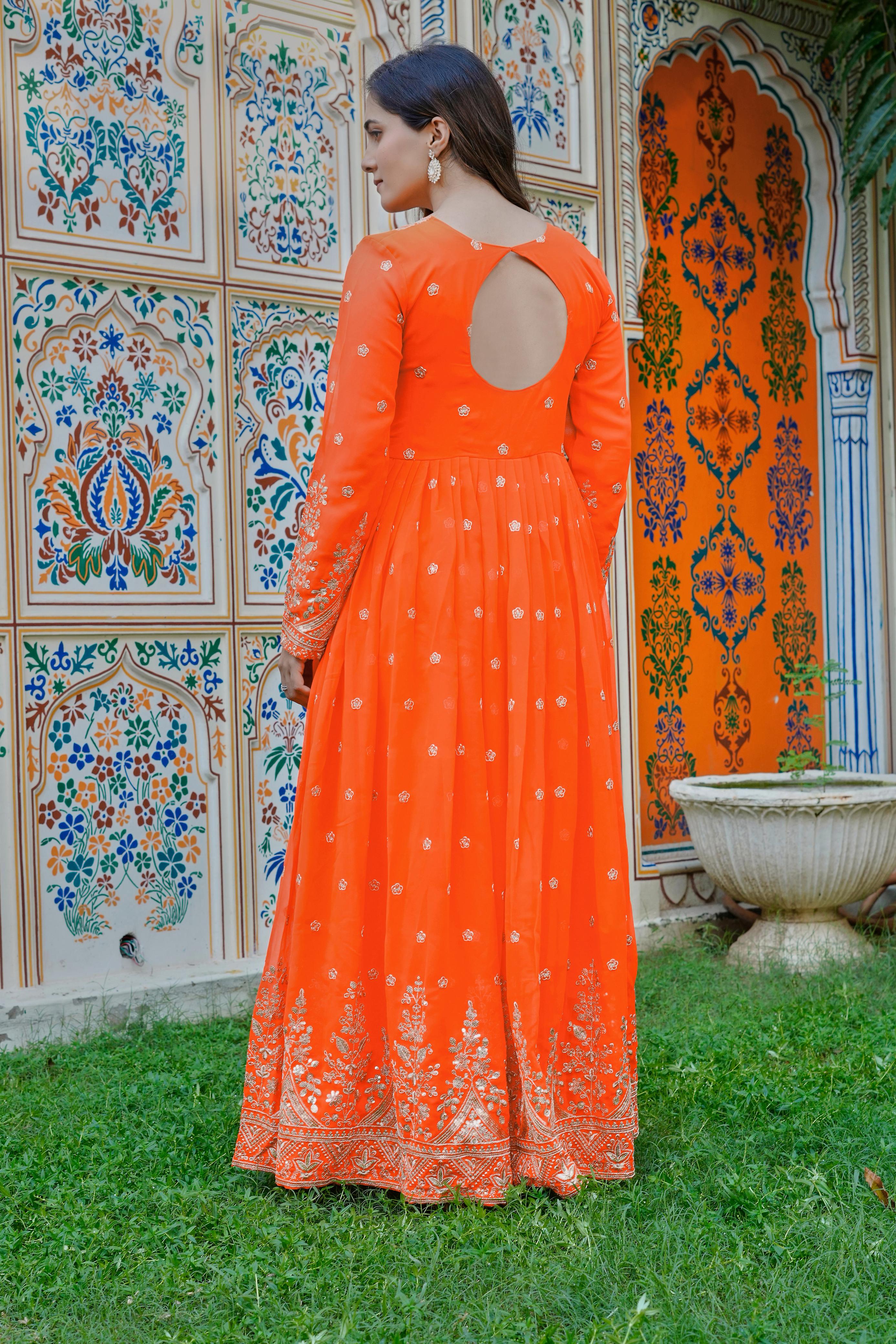 Festive wear anarkali dress
