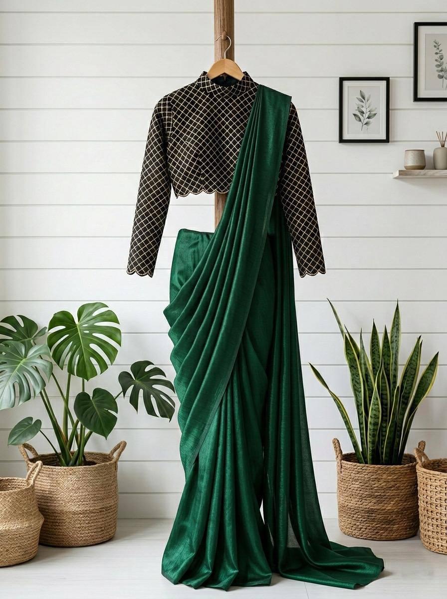 silk saree party wear
