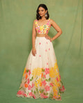 Summer lehenga set for haldi and mehendi function