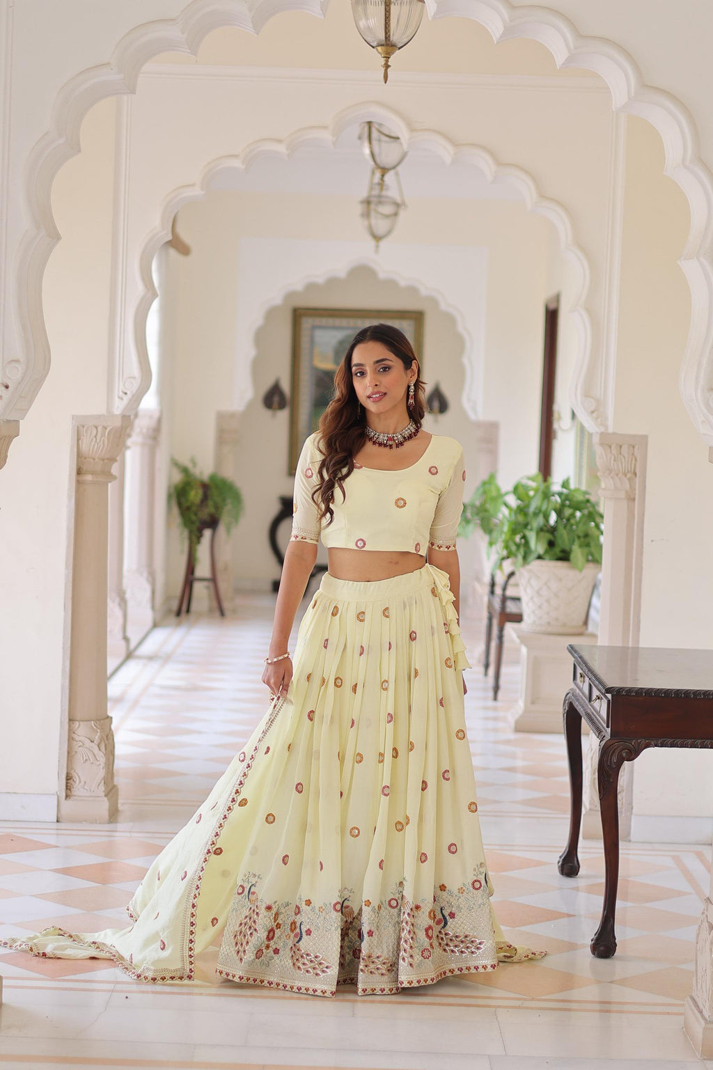 wedding lehenga yellow
