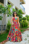 multicolor maxi dress  
