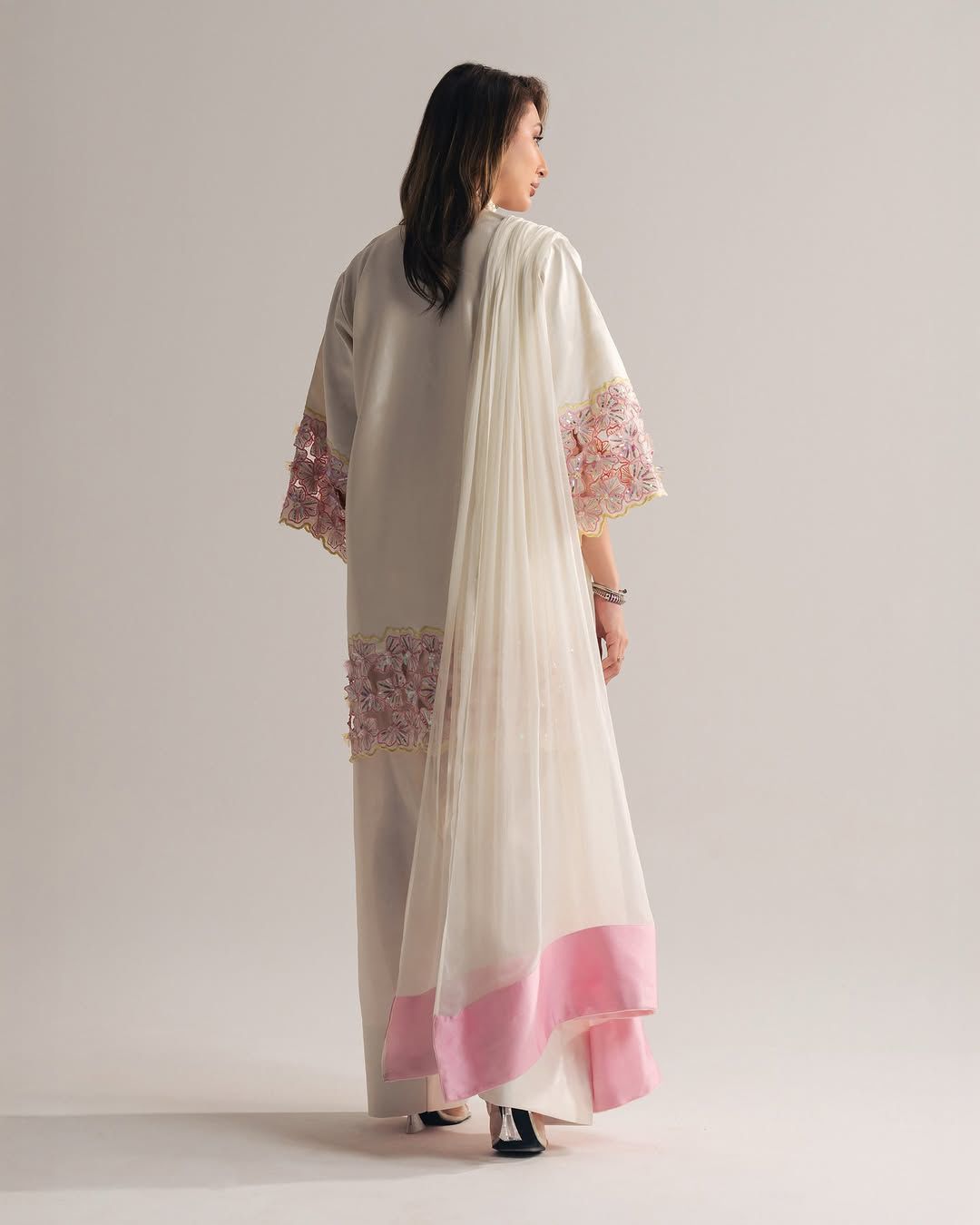 organza dupatta suit
