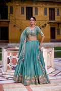 pastel green lehenga choli  
