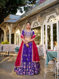 purple lehenga
