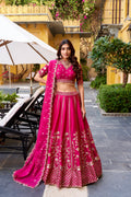 pink bridal lehenga