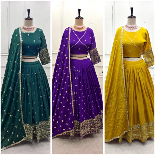 Traditional Special Cinon-Silk Lehenga-Choli-Dupatta